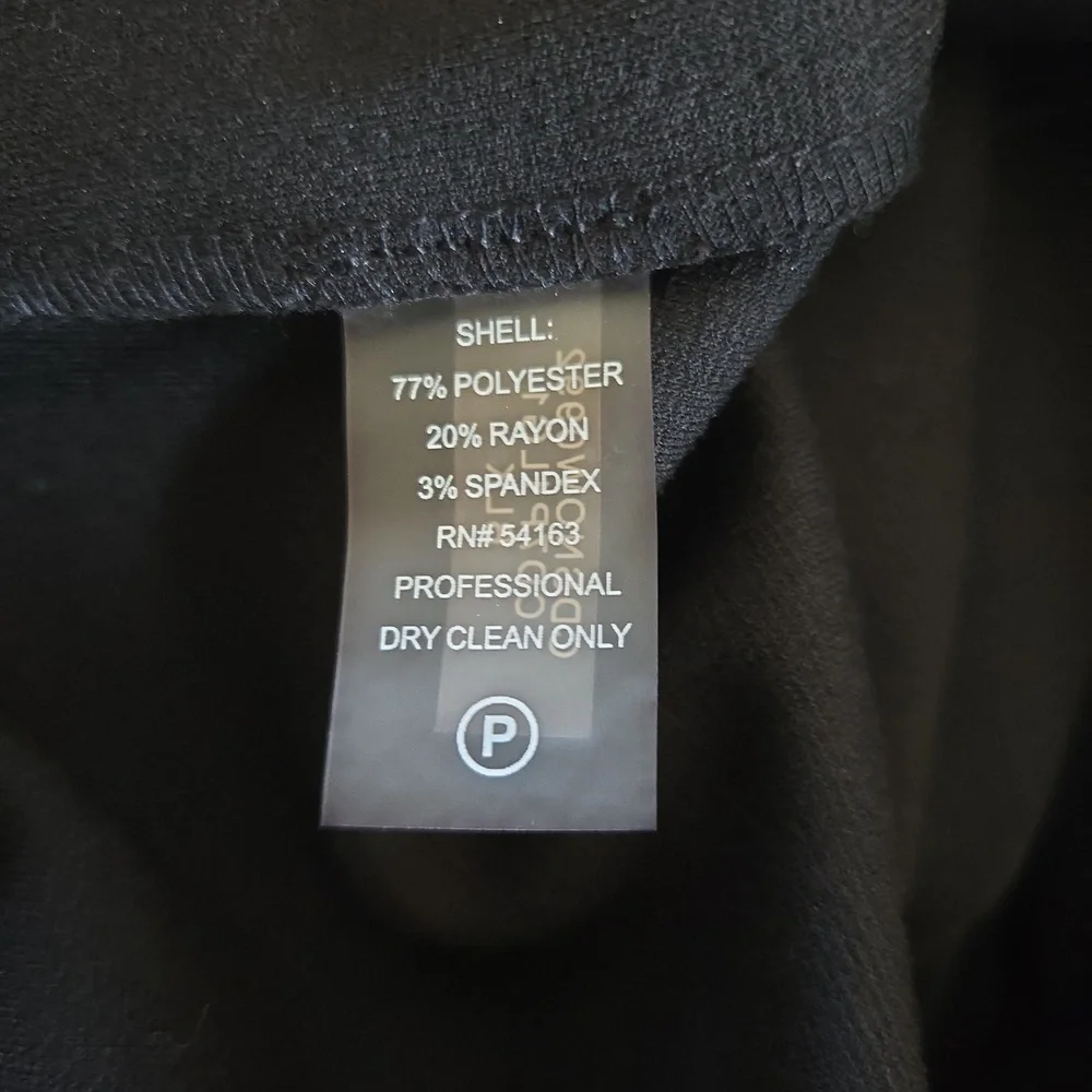 Calvin Klein Black‎ Midi Dress with Gold Zippers - Picture 9 of 9